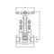 Globe valve Type: 1760 Stainless steel Internal thread (NPT) Class 800